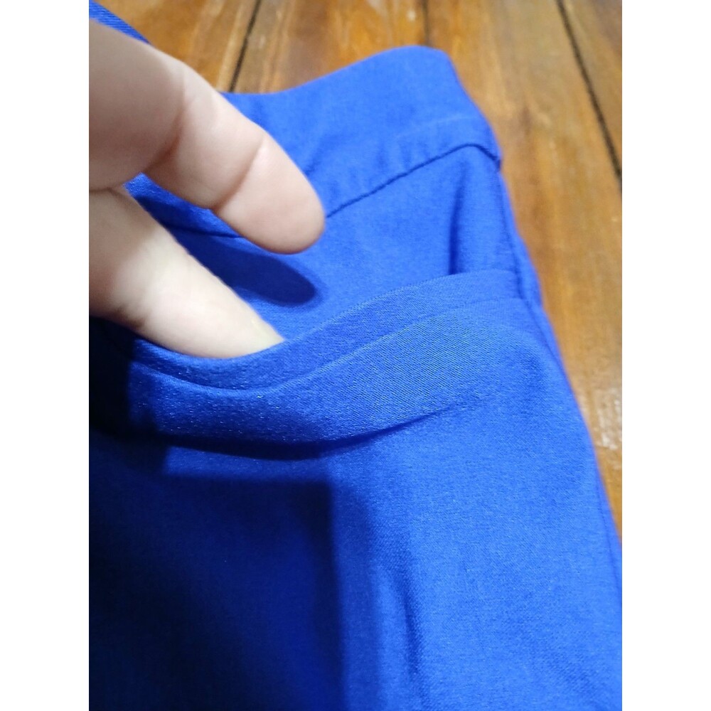 Chicos Dress pants Blue  Straight Leg 4R - Picture 4 of 7